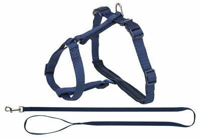  Premium Kattentuig Met Riem Indigo - donkerblauw