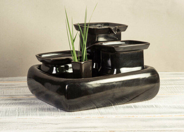 Keramische drinkfontein - Black