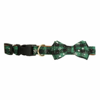 Xmas halsband bowtie groen ruiten